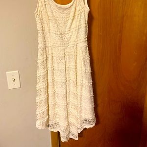 Cream lace dress - medium